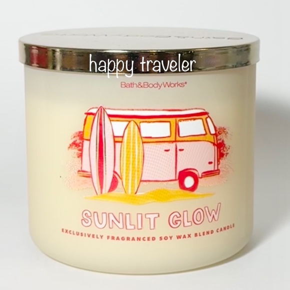 SUNLIT GLOW 3 Wick Candle - Picture 1 of 3